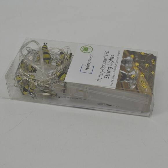 Mainstays Honey Bee Yellow String Light Battery Operated - Picture 13 of 15